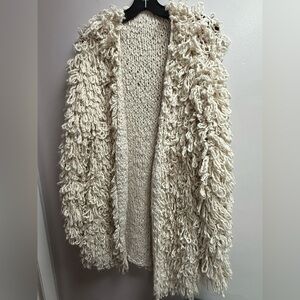 2/$29 on $29 Sweaters. GUVC Cool Vintage Oversized Boho Cream Shag Jacket XL-XXL